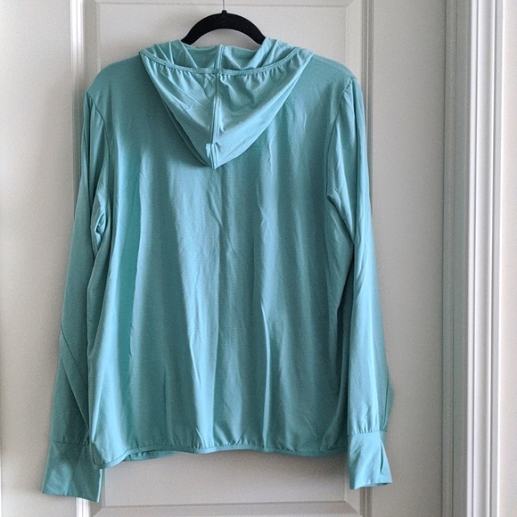 Uniqlo AIRism UV CUT LONG SLEEVE MESH HOODIE - Picture 2 of 2